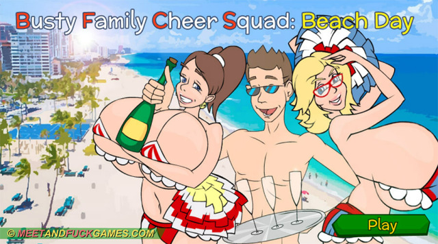 MNF - Busty Family Cheer Squad - Beach Day small screenshot - number 1